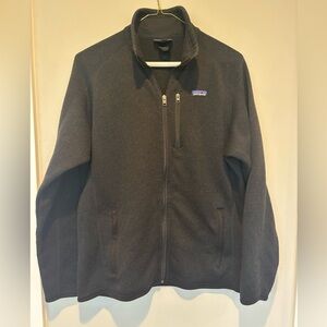 Patagonia Black Sweater Fleece Jacket Large